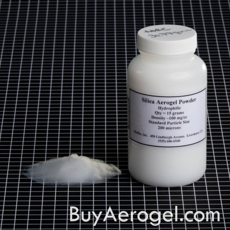 Hydrophilic Silica Aerogel Particles Bottle