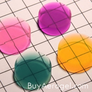 Colored Aerogel Discs from Aerogel Technologies